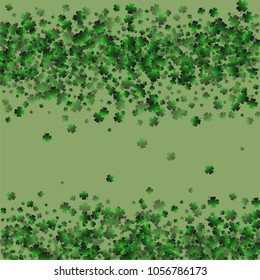 Clover icon is a confetti which consist of many isolated elements. Stylish and beautiful clover icon. Can be used as poster, border, background, wallpaper, card and etc