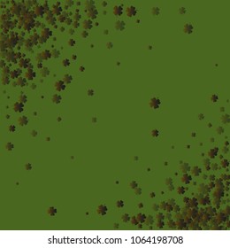 Clover icon is a confetti which consist of many isolated elements. Stylish and beautiful clover icon. Can be used as poster, border, background, wallpaper, card and etc