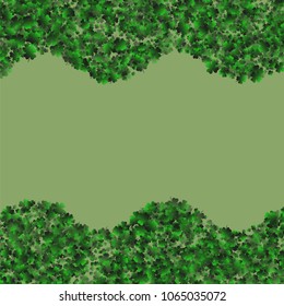 Clover icon is a confetti which consist of many isolated elements. Stylish and beautiful clover icon. Can be used as poster, border, background, wallpaper, card and etc