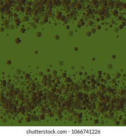 Clover icon is a confetti which consist of many isolated elements. Stylish and beautiful clover icon. Can be used as poster, border, background, wallpaper, card and etc