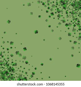Clover icon is a confetti which consist of many isolated elements. Stylish and beautiful clover icon. Can be used as poster, border, background, wallpaper, card and etc