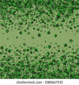 Clover icon is a confetti which consist of many isolated elements. Stylish and beautiful clover icon. Can be used as poster, border, background, wallpaper, card and etc