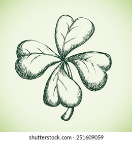 clover icon design, vector illustration eps10 graphic 