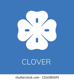  Clover icon. Editable  Clover icon for web or mobile.