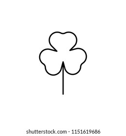clover icon. Element of nature icon for mobile concept and web apps. Thin line clover icon can be used for web and mobile