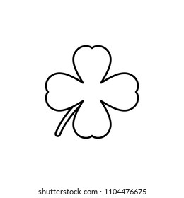 clover icon. Element of web icon for mobile concept and web apps. Thin line clover icon can be used for web and mobile. Premium icon on white background