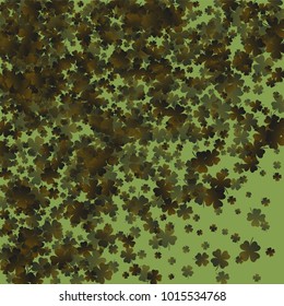 Clover icon green is a confetti which consist of many isolated elements. Stylish and beautiful clover icon green. Can be used as poster, border, background, wallpaper, card and etc