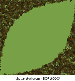 Clover icon green is a confetti which consist of many isolated elements. Stylish and beautiful clover icon green. Can be used as poster, border, background, wallpaper, card and etc