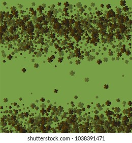 Clover icon green is a confetti which consist of many isolated elements. Stylish and beautiful clover icon green. Can be used as poster, border, background, wallpaper, card and etc