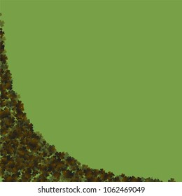 Clover icon green is a confetti which consist of many isolated elements. Stylish and beautiful clover icon green. Can be used as poster, border, background, wallpaper, card and etc