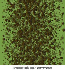 Clover icon green is a confetti which consist of many isolated elements. Stylish and beautiful clover icon green. Can be used as poster, border, background, wallpaper, card and etc