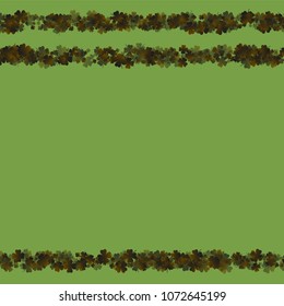 Clover icon green is a confetti which consist of many isolated elements. Stylish and beautiful clover icon green. Can be used as poster, border, background, wallpaper, card and etc