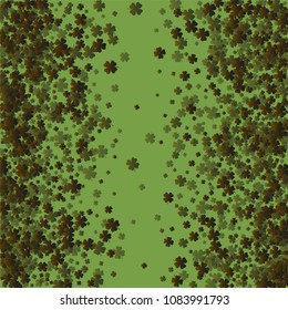 Clover icon green is a confetti which consist of many isolated elements. Stylish and beautiful clover icon green. Can be used as poster, border, background, wallpaper, card and etc