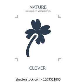 clover icon. high quality filled clover icon on white background. from nature collection flat trendy vector clover symbol. use for web and mobile