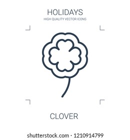 clover icon. high quality line clover icon on white background. from holidays collection flat trendy vector clover symbol. use for web and mobile