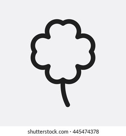 Clover icon illustration isolated vector sign symbol