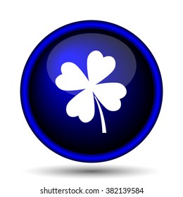 Clover icon. Internet button on white background. EPS10 vector
