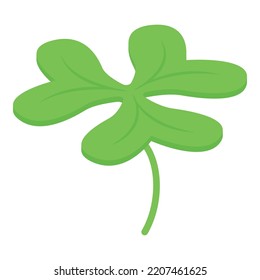 Clover icon. Isometric of clover vector icon for web design isolated on white background