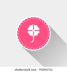 clover icon with long shadow
