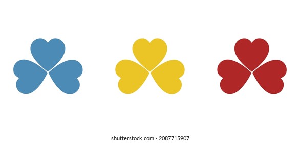 clover icon on a white background, vector illustration