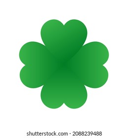clover icon on a white background, vector illustration