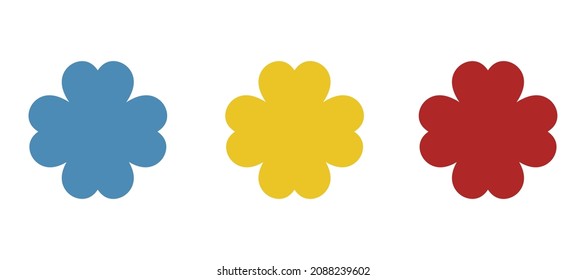 clover icon on a white background, vector illustration