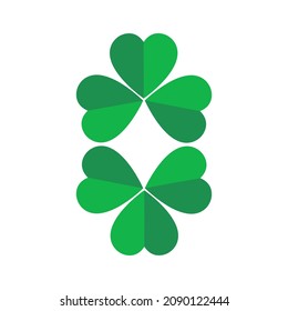 clover icon on a white background, vector illustration