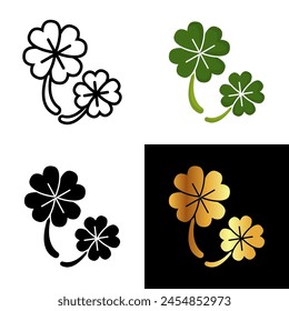Clover Icon, Perfect for projects related to luck, fortune, and the wonders of nature, the clover icon symbolizes prosperity, growth, and the interconnectedness of all living things.