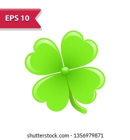Clover Icon. Professional, pixel-aligned icon in realistic colors.
