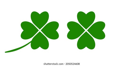 Clover icon set simple design