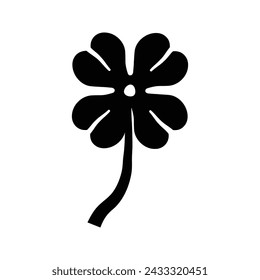 Icono de trébol. signo para concepto móvil y diseño web. ilustración vectorial