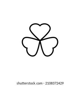 Clover icon. clover sign and symbol. four leaf clover icon.