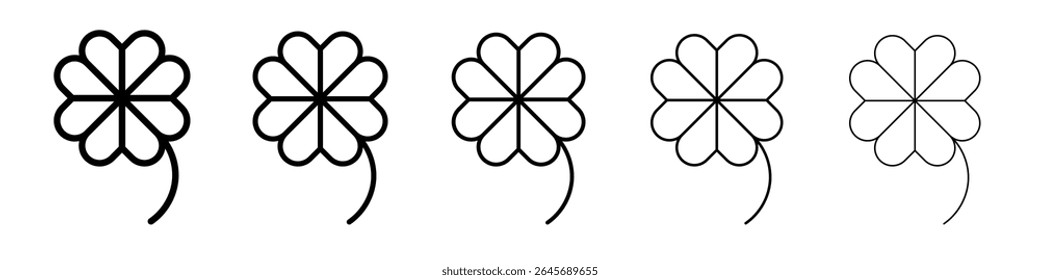 Ícone de trevo ilustração simples logotipo arte