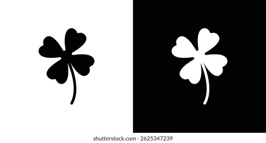 Clover icon simple line vector. Symbol, logo.