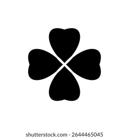 Clover icon symbol for apps and websites. clover sign and symbol. four leaf clover icon.