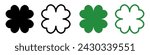 Clover icon symbol set basic simple design