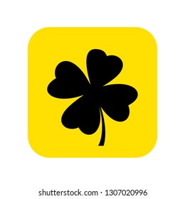 Clover icon vector. Vector illustration.