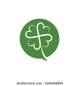 Clover icon Vector Illustration design Logo template