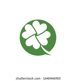 Clover icon Vector Illustration design Logo template