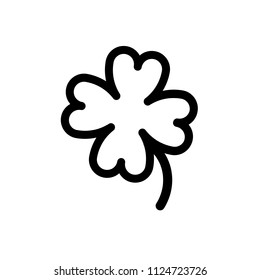 Clover icon, vector illustration. Flat design style. vector clover icon illustration isolated on white background, clover icon Eps10. clover icons graphic design vector symbols.