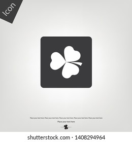 Clover icon. Vector illustration sign