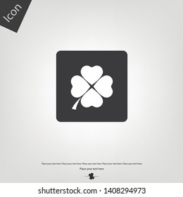 Clover icon. Vector illustration sign