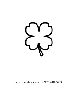 Clover icon vector illustration. clover sign and symbol. four leaf clover icon.