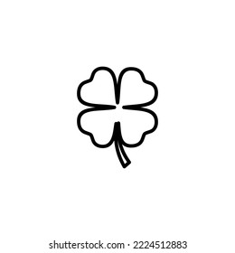 Clover icon vector illustration. clover sign and symbol. four leaf clover icon.