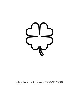 Clover icon vector illustration. clover sign and symbol. four leaf clover icon.