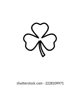 Clover icon vector illustration. clover sign and symbol. four leaf clover icon.