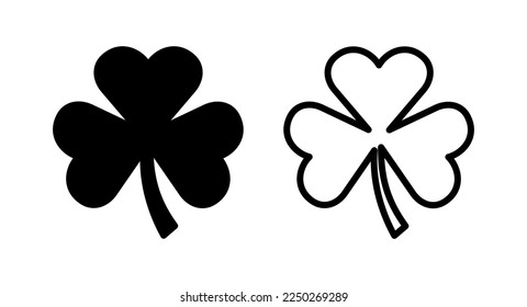 Clover icon vector illustration. clover sign and symbol. four leaf clover icon.