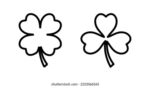 Clover icon vector illustration. clover sign and symbol. four leaf clover icon.