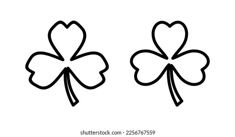 Clover icon vector illustration. clover sign and symbol. four leaf clover icon.
