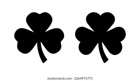 Clover icon vector illustration. clover sign and symbol. four leaf clover icon.